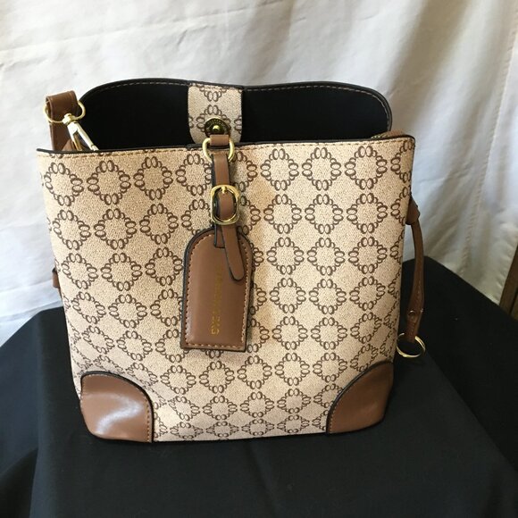 Stylish Grid Pattern Drawstring Bucket Crossbody Bag - Picture 2 of 5